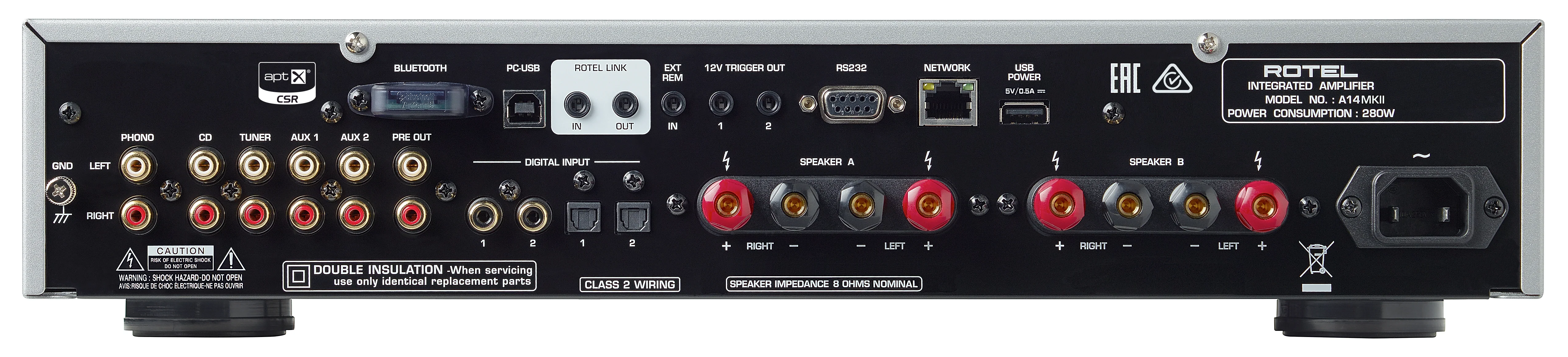 Rotel A14 MKII Integrated Amplifier - Image 3