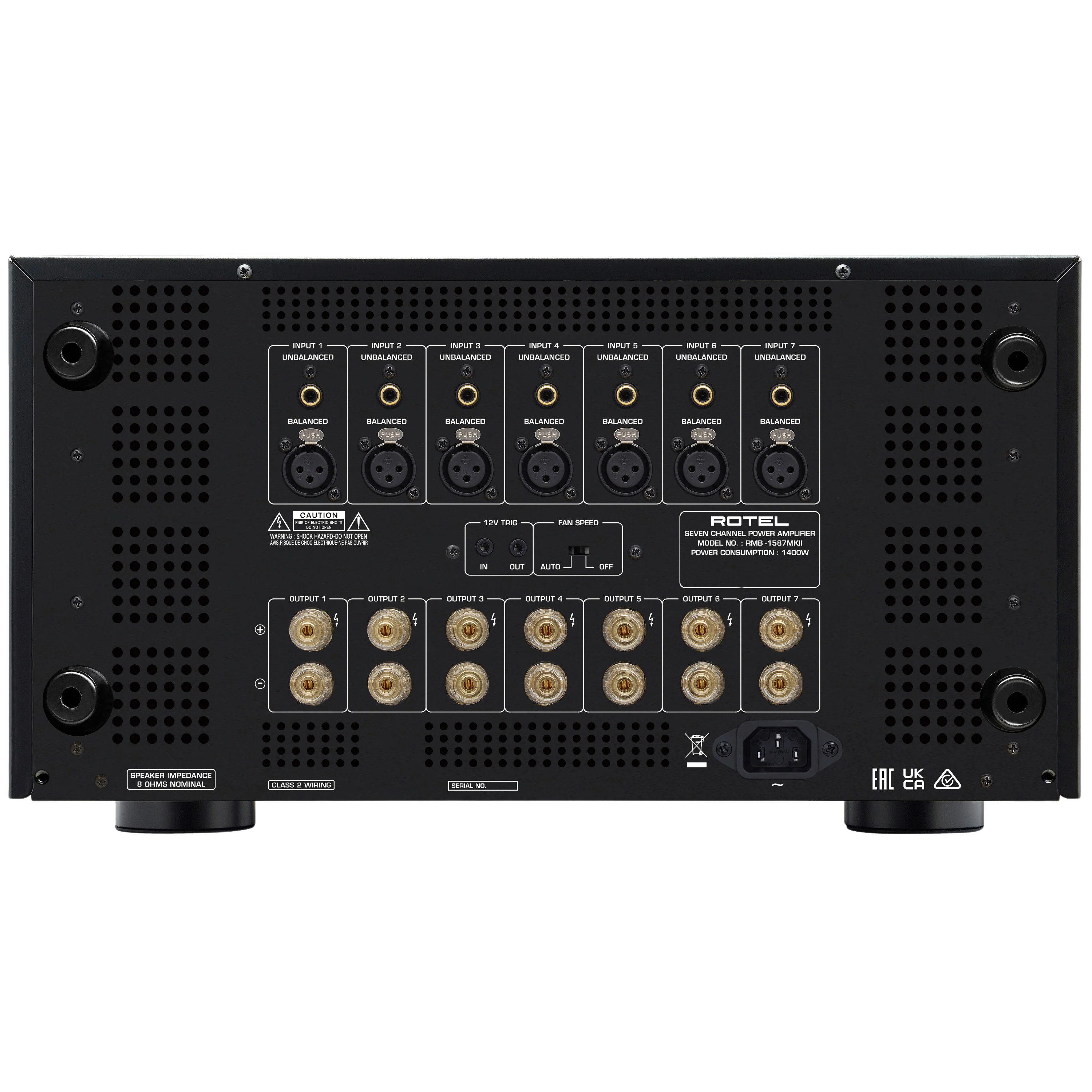 Rotel RMB-1587MKII Power Amplifier - Image 3
